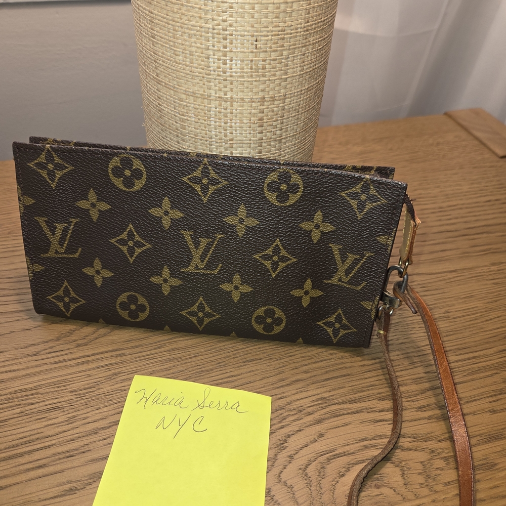 Louis Vuitton Brown Monogram Clutch Wristlet